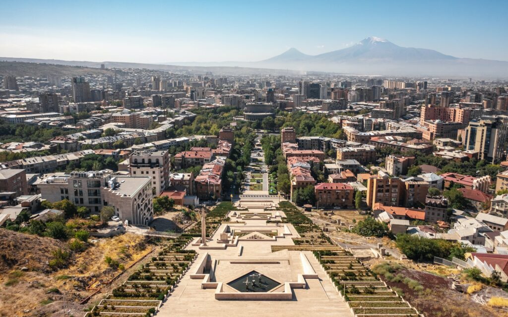 Cityscape of Yerevan